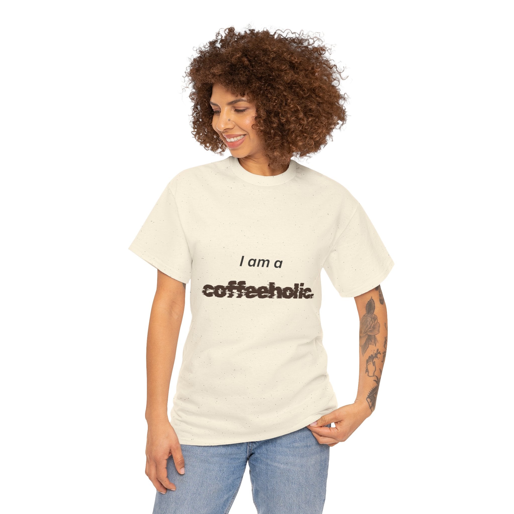 I am a coffeeholic Unisex Cotton Tee